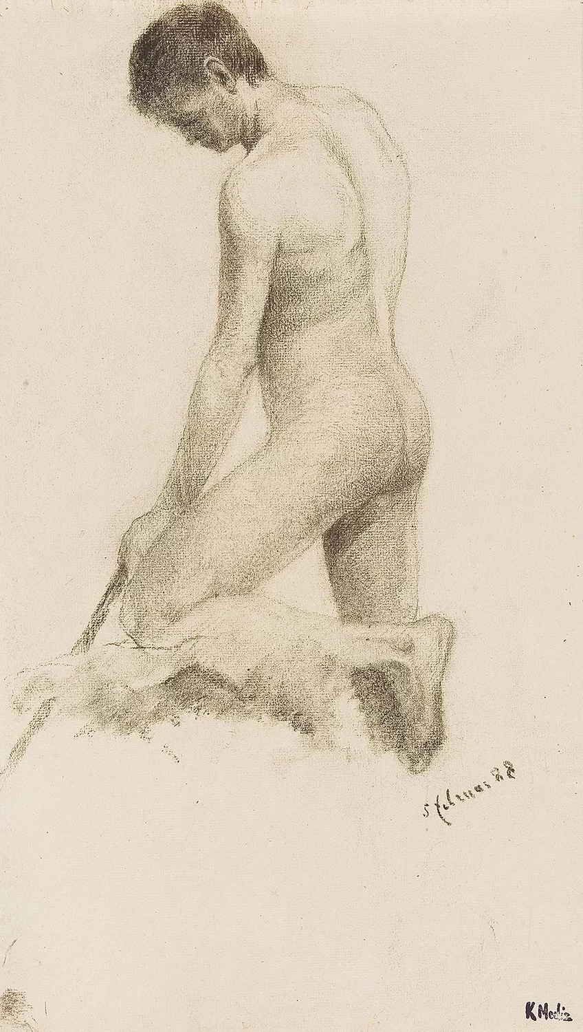 Nudo in ginocchio, 1888